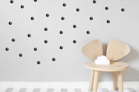 Bedroom Wall Stickers for toddlers Black Dots or Spots