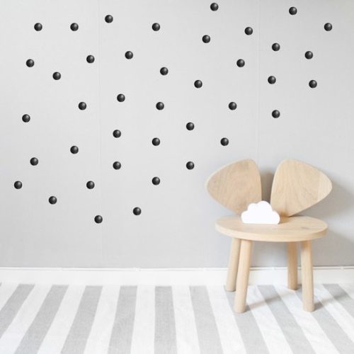 Bedroom Wall Stickers for toddlers Black Dots or Spots