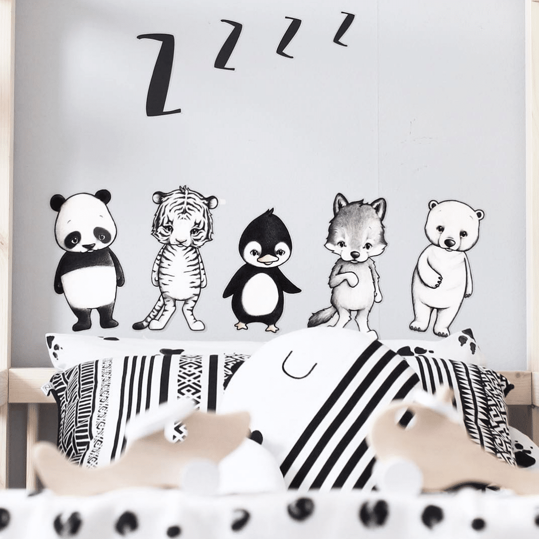 Sustainable Kids animal wall Stickers for Wall Decor