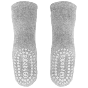 Non-Slip Socks Grey Melange1