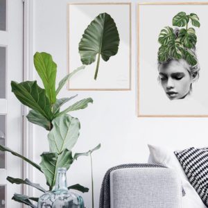 Linn Wold botanical interior design art prints