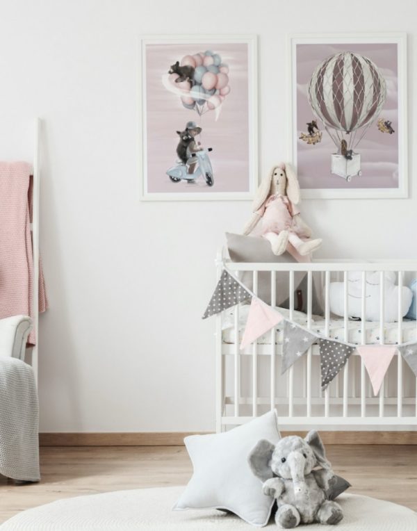 Little Thale and Little Nora Linn Wold fine art prints kids bedroom decor in nursery