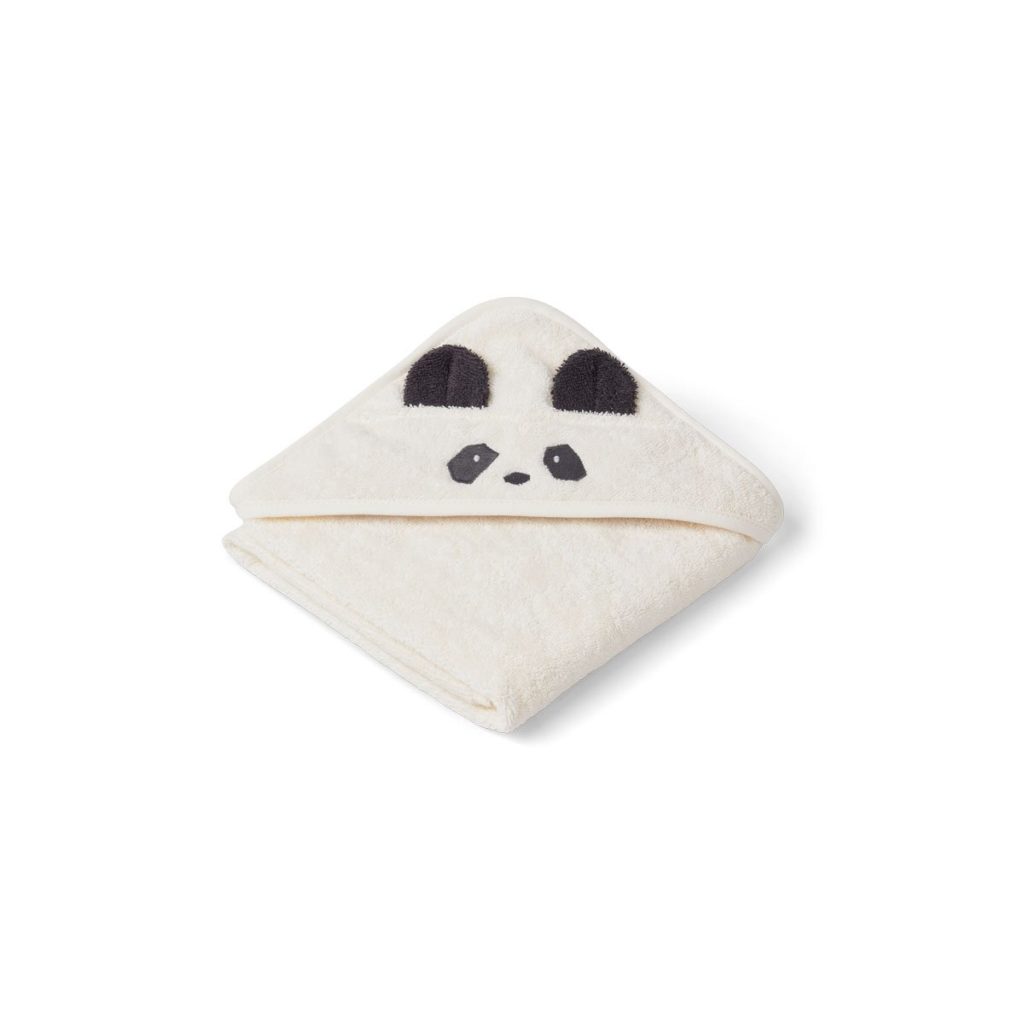 Hooded Baby towel with panda face and ears
